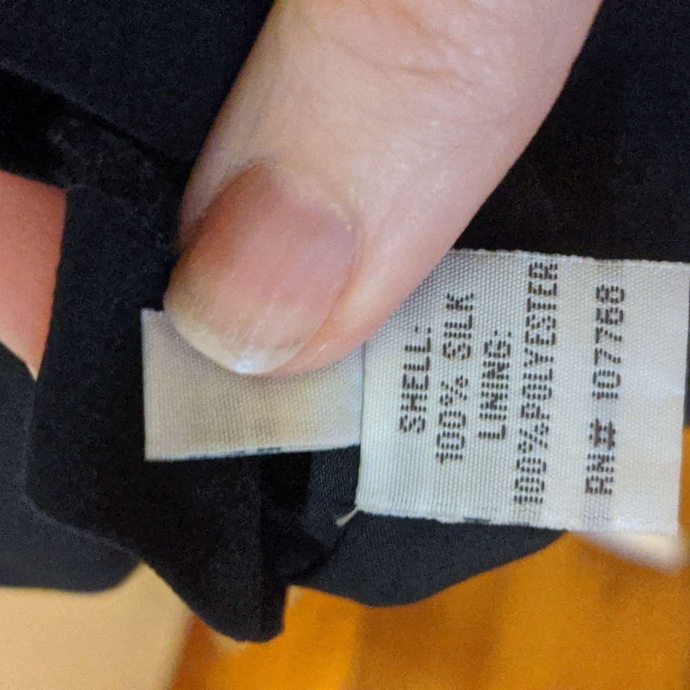 Little Black Silk Dress - Picture 6 of 6